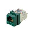 Panduit Cat 6 Utp Jack Module, Tp Style, Gree (10 Pack), 10PK NK6TMGR